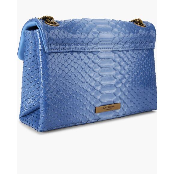 Kurt Geiger Croc Embossed Leather Convertible - Picture 2 of 4